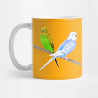 lovebirds on the branch Mug